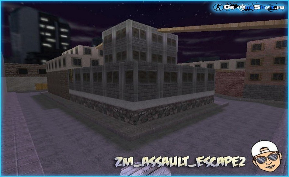 Карта «zm_assault_escape2» для CS 1.6